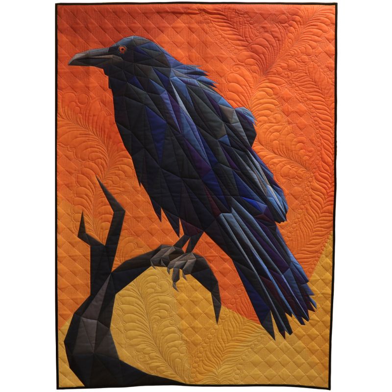 Edgar the Raven Panel  43" x 57" - By the Bolt