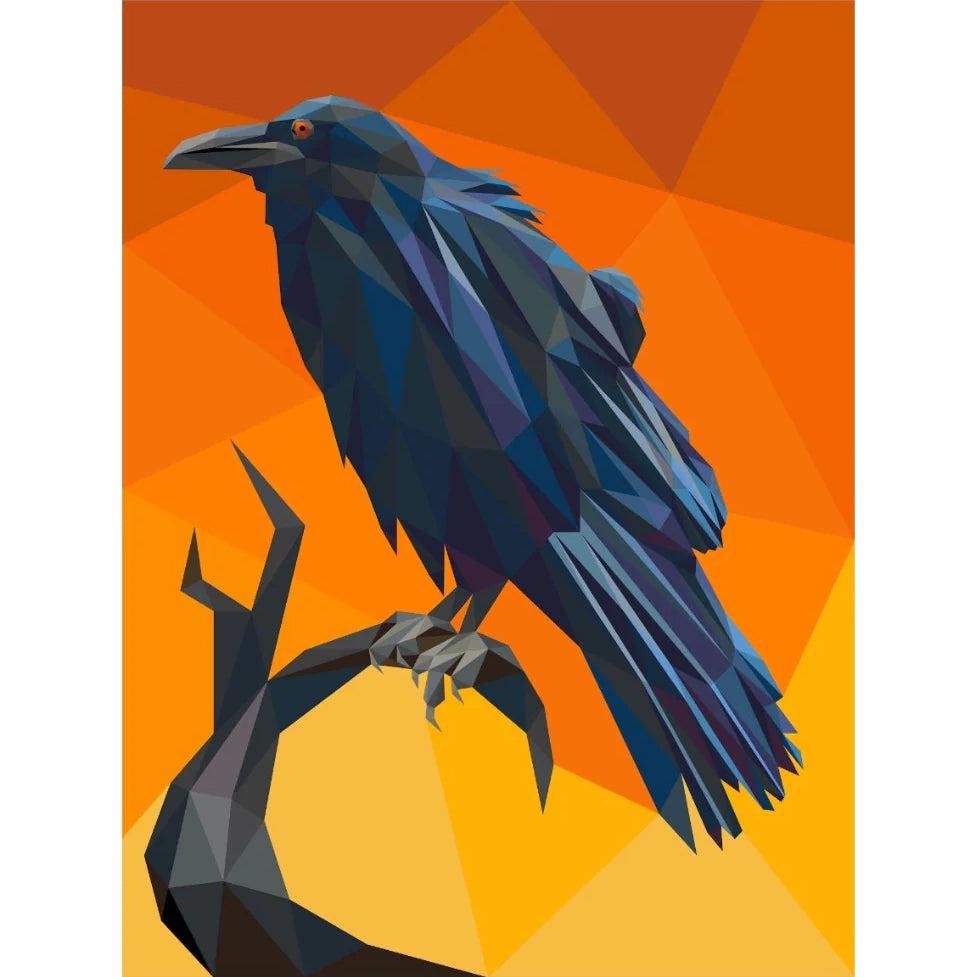 Edgar the Raven Panel  43" x 57" - By the Bolt