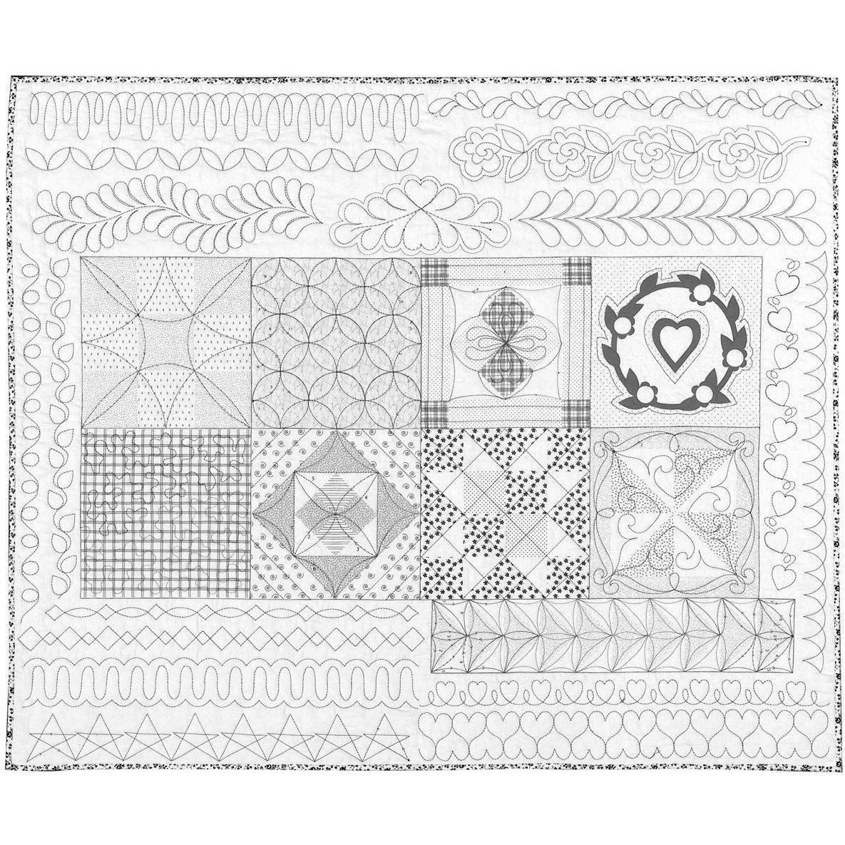Machine Quilting Skillbuilder 1 Panel 36″