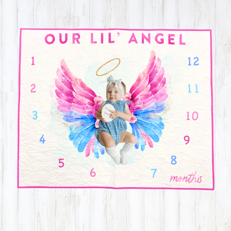 Our Lil Angel Milestone Panel 36" x 43"