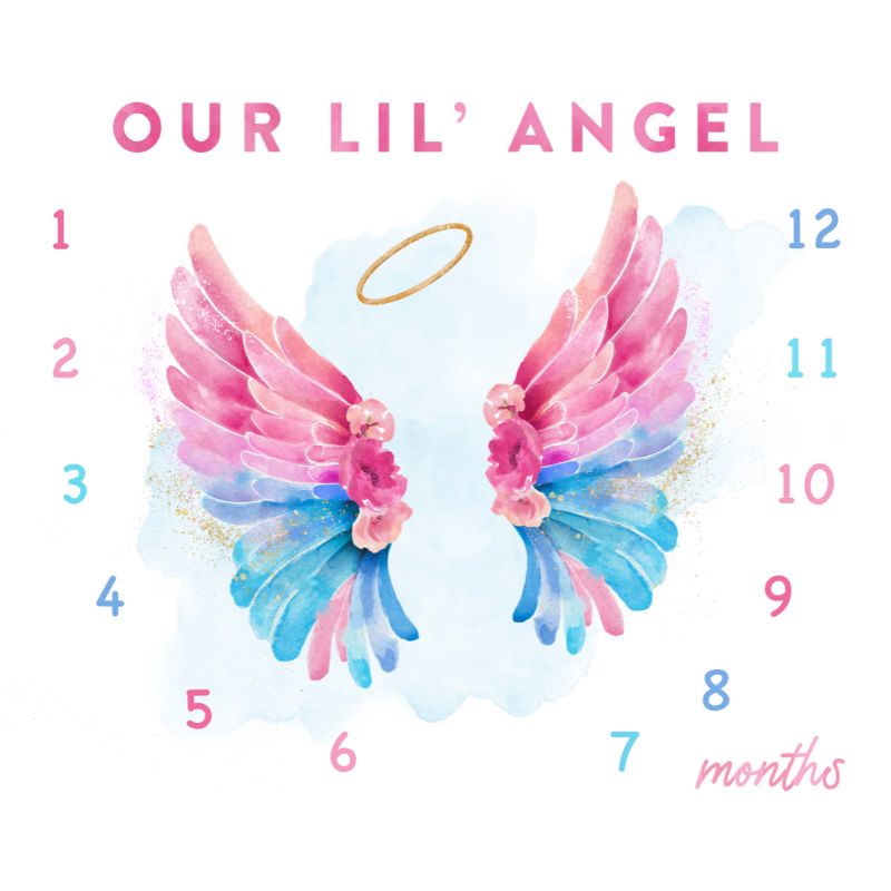 Our Lil Angel Milestone Panel 36" x 43"