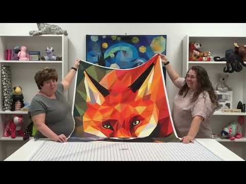 Autumn the Fox Quilt Panel  43"x 57"